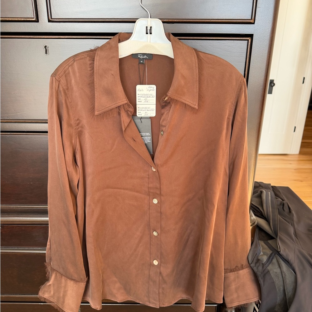 Women's Rails Brown Button-Up Shirt